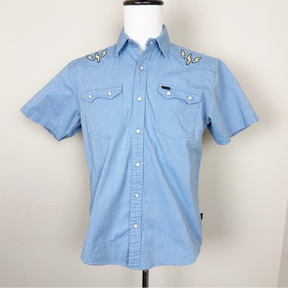 Howler Brothers Crosscut Deluxe Shortsleeve - Volts Mens | Size Small - Picture 2 of 11